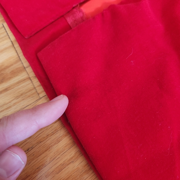 Vintage, 1960s Emma Domb Floor Length Sheath Formal Dress in Red with Ri… - Picture 8 of 12